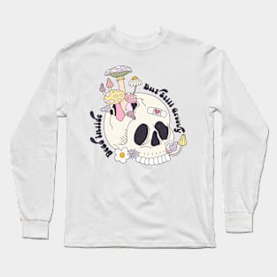 Dead Inside but Still Groovy Funny Cute Dark Long Sleeve T-Shirt